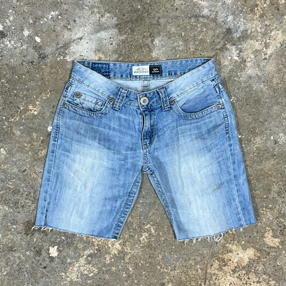Aeropostale Light Denim Long Shorts